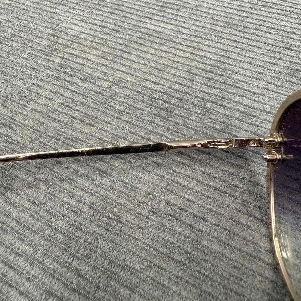 VIVIENFANG Oversized Aviator Sunglasses Gold Tone Metal Frame Gradient Lens Y2K - Picture 5 of 11